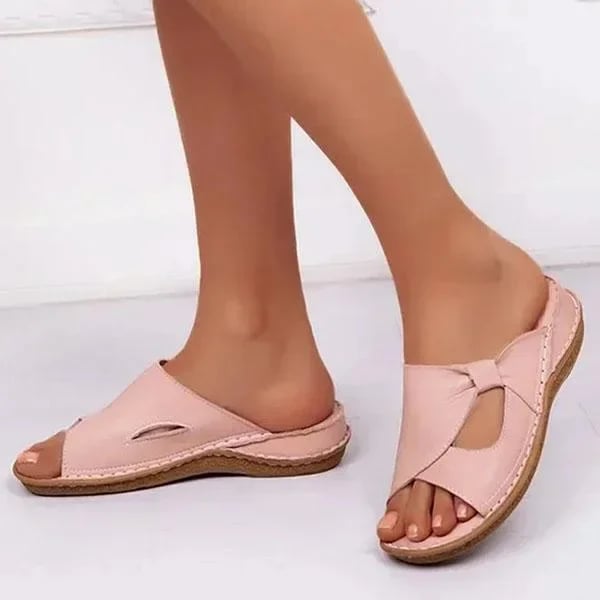 Adjustable Orthopedic Sandals for Women – Contoured Footbed Support with Velcro Straps for All-Day Walking Comfort | Thomler