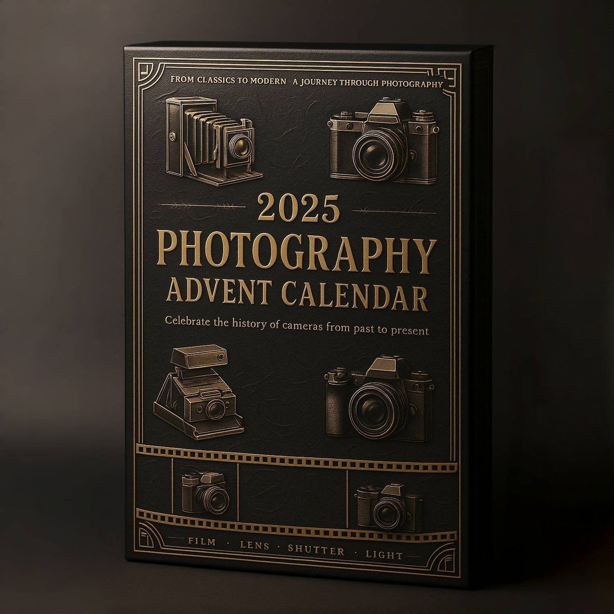 Photography History Advent Calendar – 24 Mini Camera Replicas for December Countdown, Collector's Decor Gift | Thomler