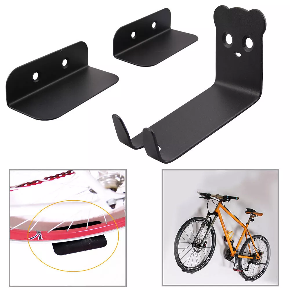 Wall-Mount Bike Hanger with Pedal Hook & Tire Cradles for Garage, Home & Apartment Storage | Thomler
