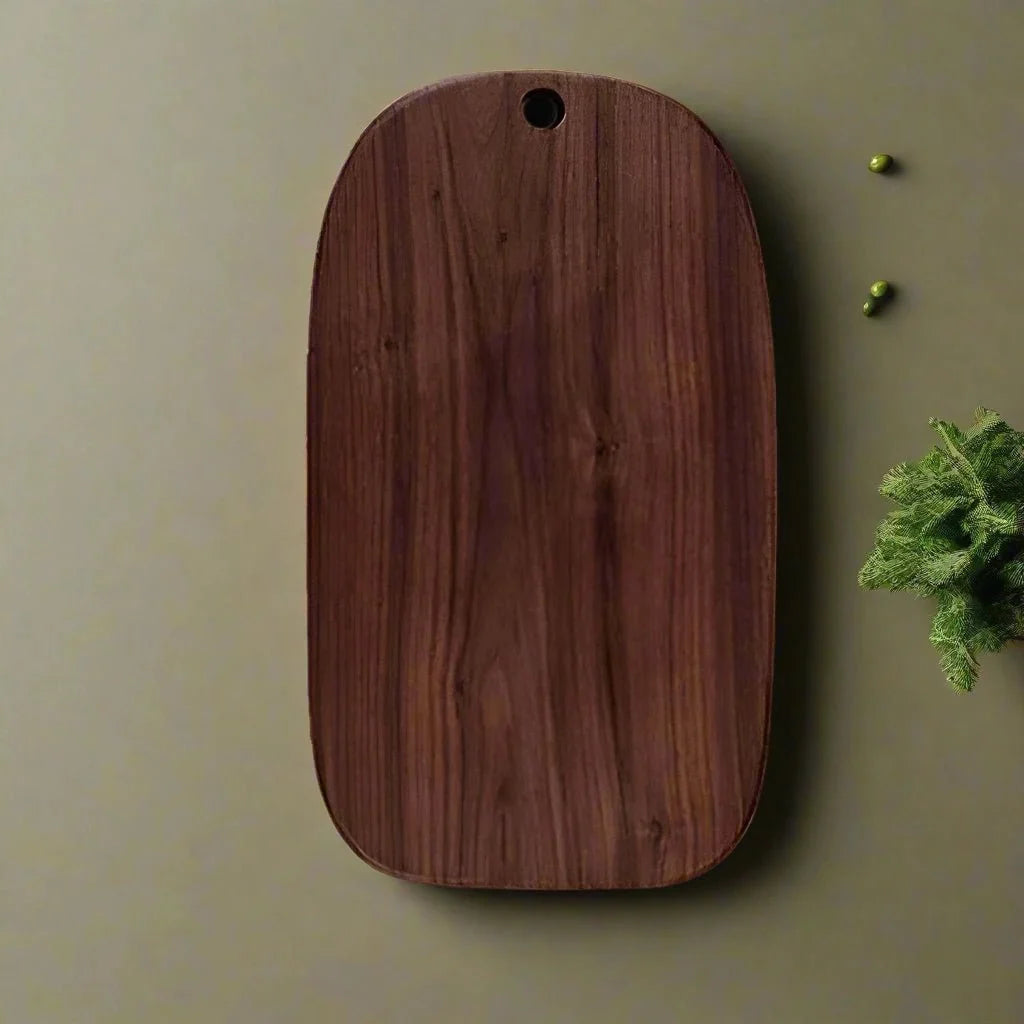Walnut Wood Prep and Presentation Platter for Charcuterie, Cheese, Bread & Kitchen Use | Natural Hardwood Carving Surface | Thomler