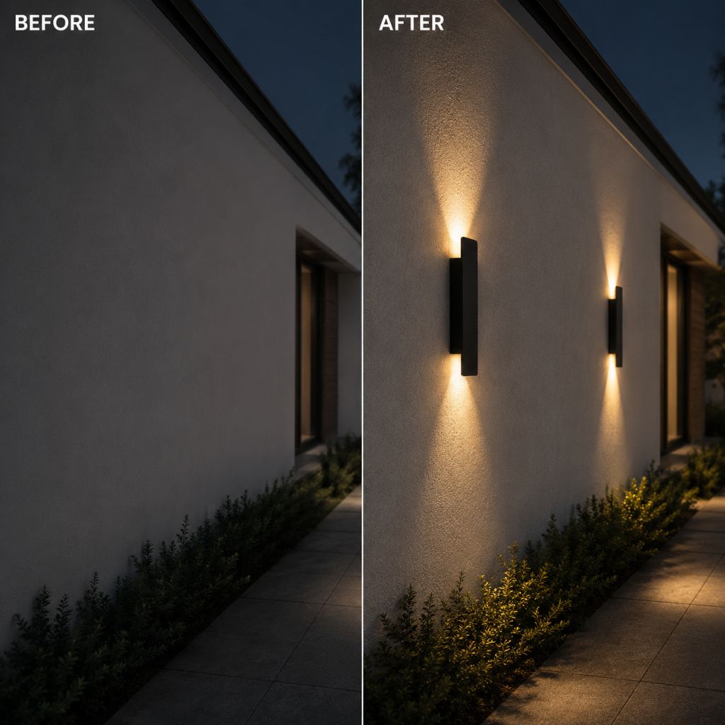 Outdoor LED Wall Sconce Aluminum Waterproof Fixture for Garden Patio Entryway Exterior House Lighting 6W 18W 24W | Thomler