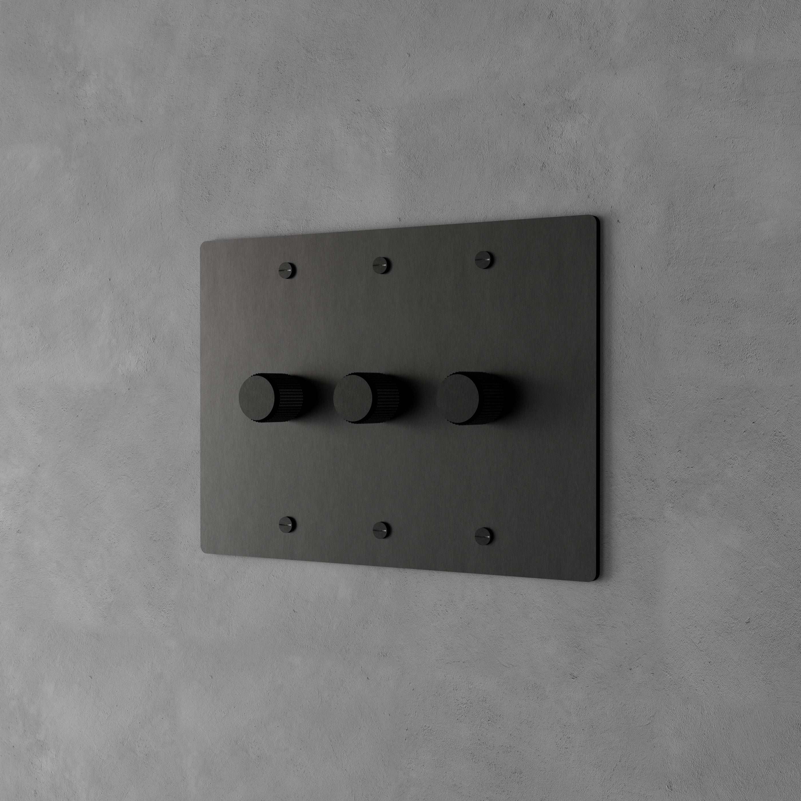 Dimmer Switch Brass Rotary Knob Stepless Indoor Wall Lighting Control Modern Home Decor Panel | Thomler