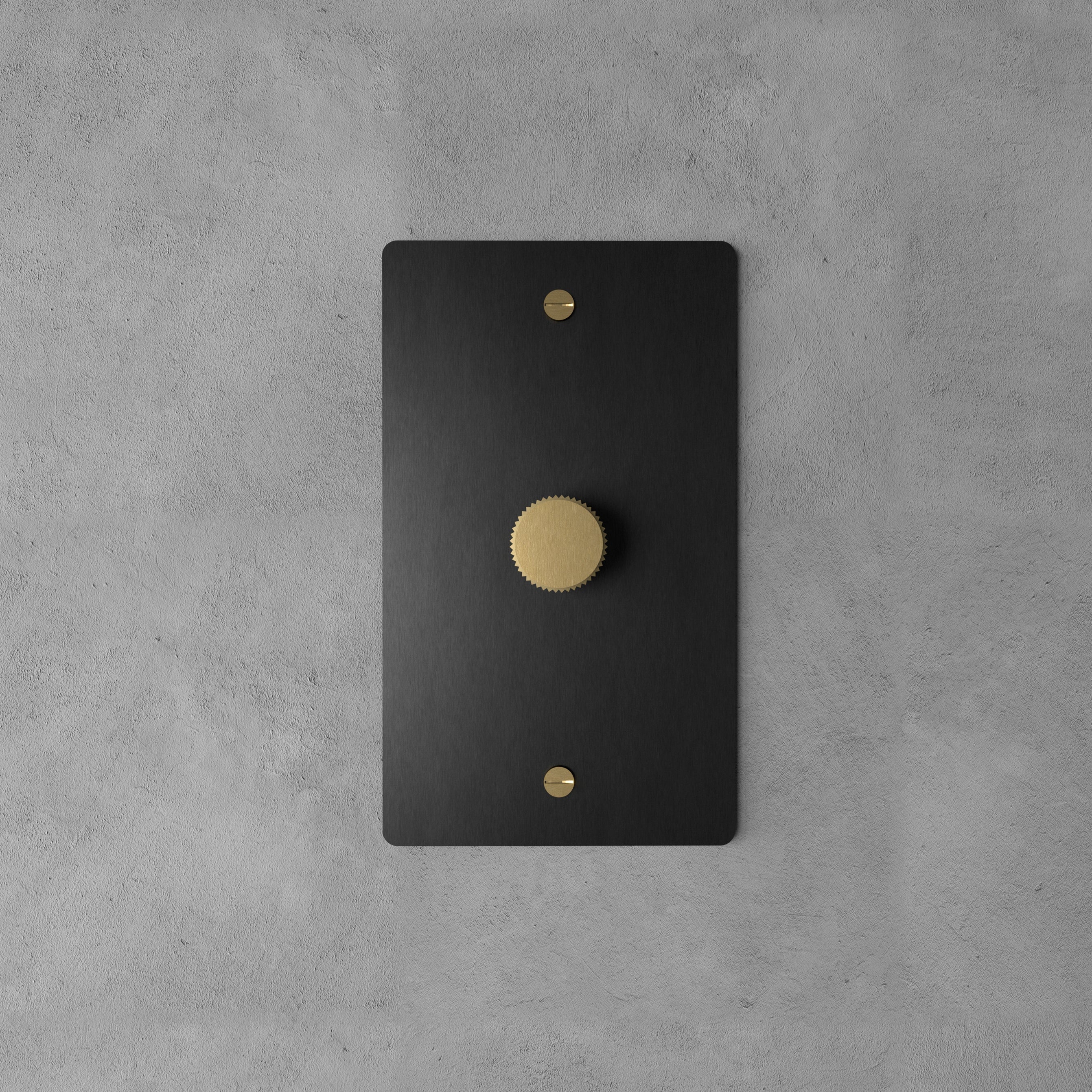 Dimmer Switch Brass Rotary Knob Stepless Indoor Wall Lighting Control Modern Home Decor Panel | Thomler
