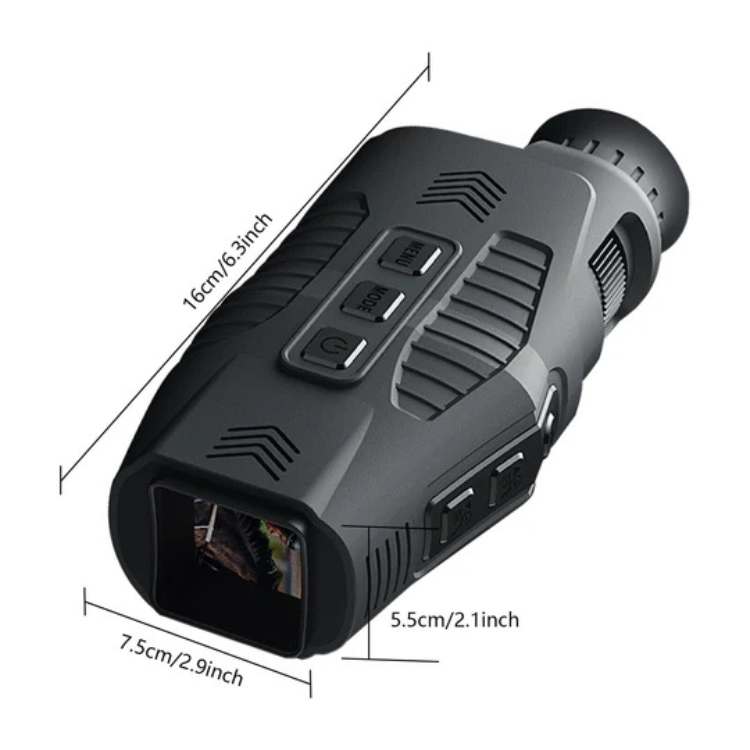 Infrared Night Vision Monocular with HD Recording & 10x Zoom for Hunting, Wildlife & Security | Thomler