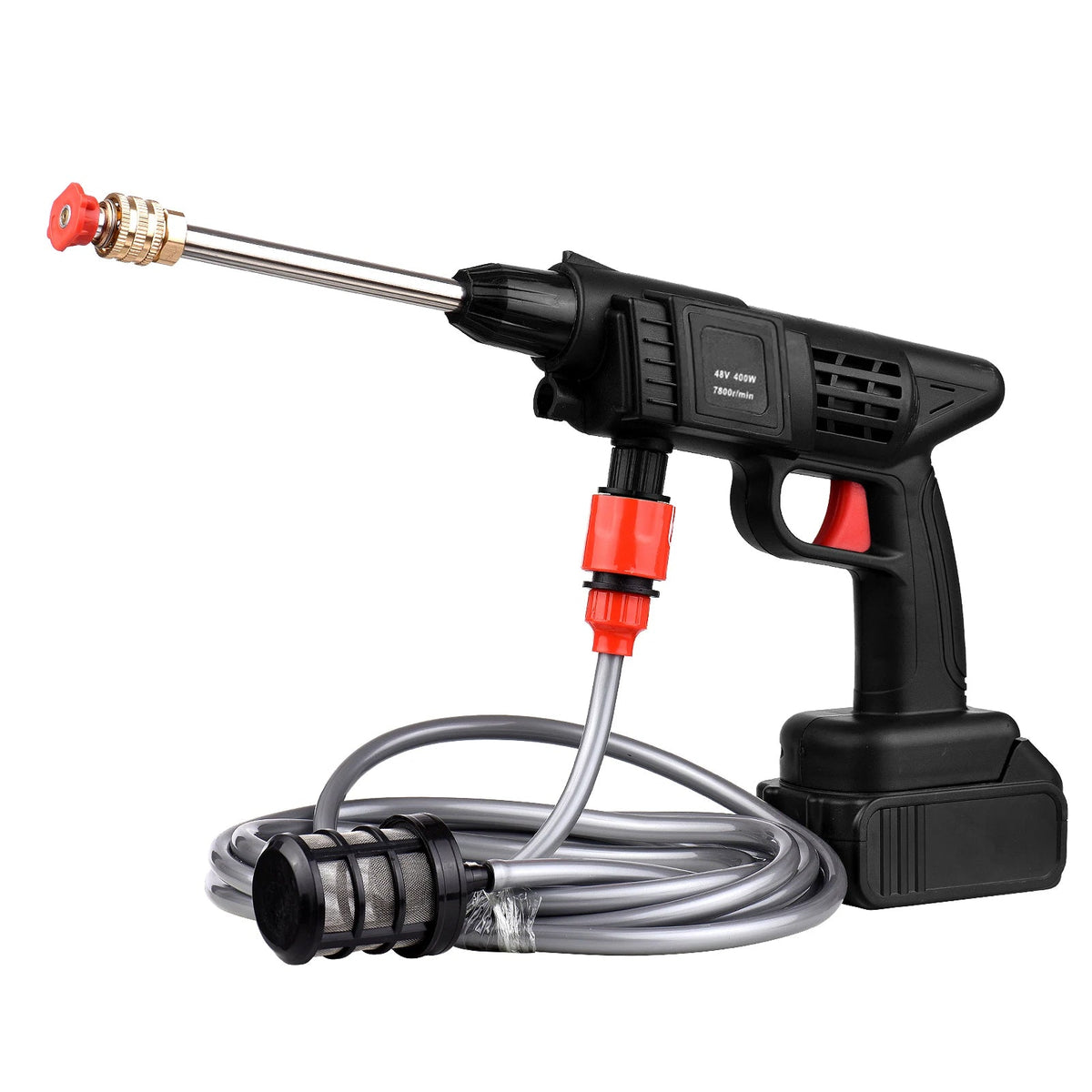 Cordless High-Pressure Water Sprayer with Rechargeable Battery 36V 1500W for Cars Driveways Patios Outdoor Deep Cleaning Portable Handheld | Thomler
