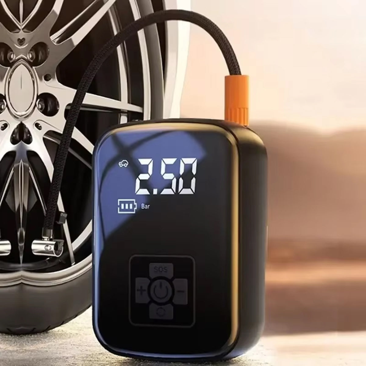 Portable Electric Tire Inflator – Dual-Pump Auto Air Compressor with Digital Display for Cars, Bikes & More | Thomler
