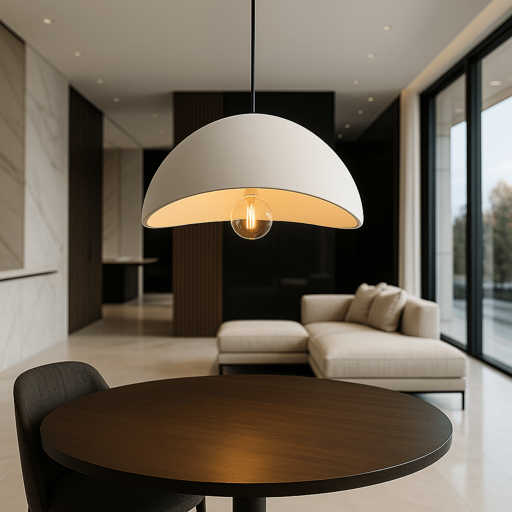 Pendant Light Polystyrene E27 Adjustable 120.0 cm White Dining Room Kitchen Hanging Ceiling Lamp Dimmable Modern | Thomler