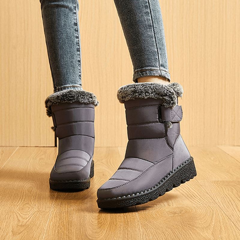 Insulated Cold-Weather Boots with Plush Lining – Hook-and-Loop Closure & Non-Slip Sole for Snowy Days | Thomler