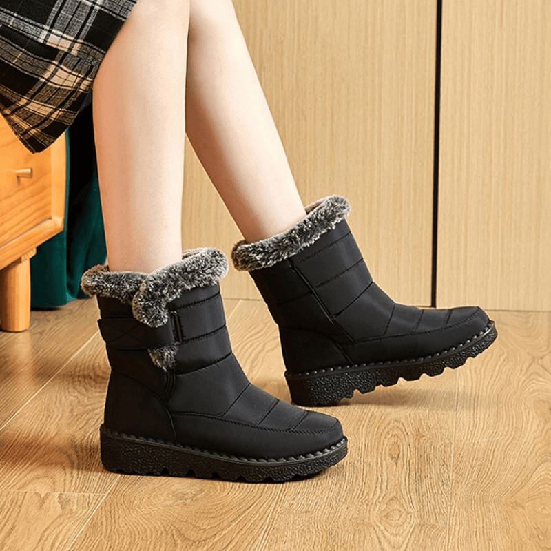 Insulated Cold-Weather Boots with Plush Lining – Hook-and-Loop Closure & Non-Slip Sole for Snowy Days | Thomler