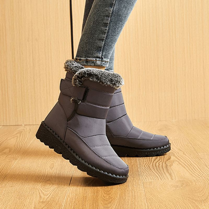 Insulated Cold-Weather Boots with Plush Lining – Hook-and-Loop Closure & Non-Slip Sole for Snowy Days | Thomler