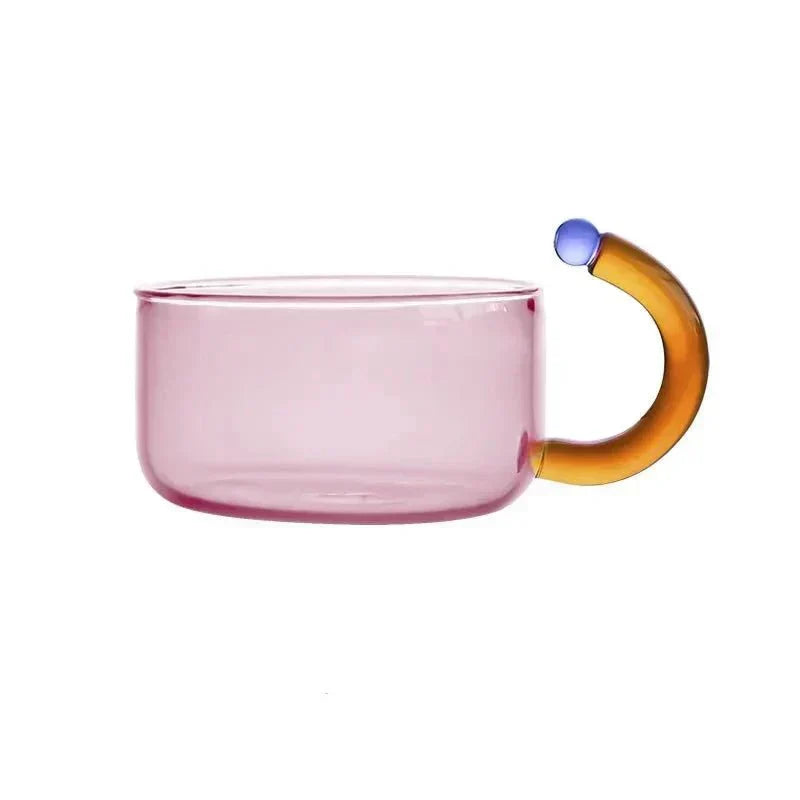 Teapot Borosilicate Glass 400 ml Amber Tea Brewing Set Minimalist Kitchen Herbal Infuser Cups | Thomler