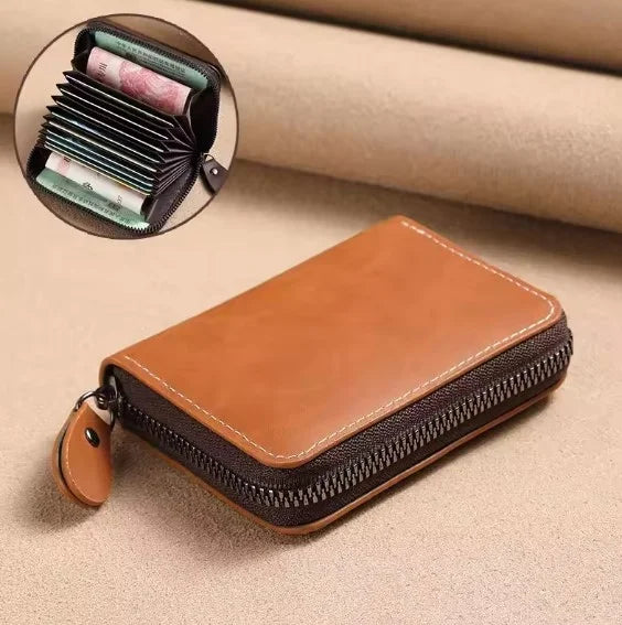 Slim Multi-Slot Card Holder Wallet with RFID Protection for Women – Compact Leather Credit Card Organizer Case for Purse, Travel & | Thomler