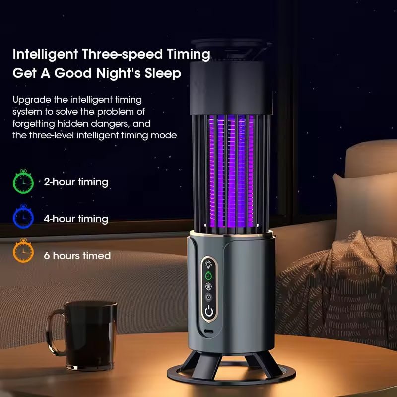 Indoor UV Electric Mosquito Zapper Trap with Night Light for Bedroom & Living Room Coverage | Thomler