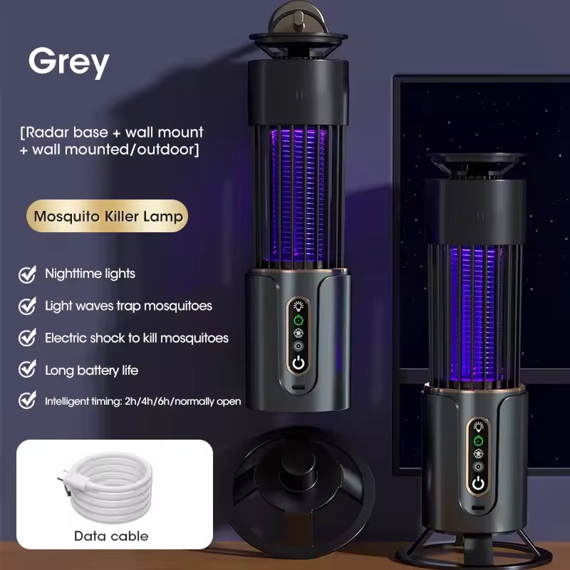 Indoor UV Electric Mosquito Zapper Trap with Night Light for Bedroom & Living Room Coverage | Thomler