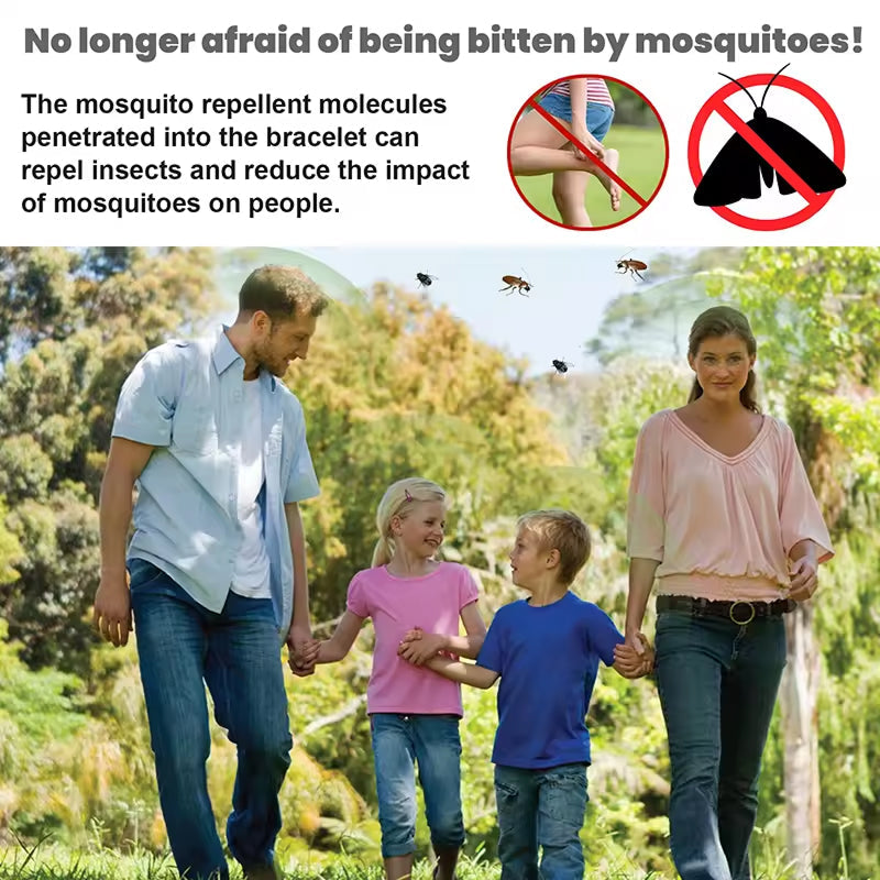 Ultrasonic Mosquito Repellent Wristband – Chemical-Free Bug Protection for Outdoor Activities, Camping, Hiking & Yard Work | Thomler