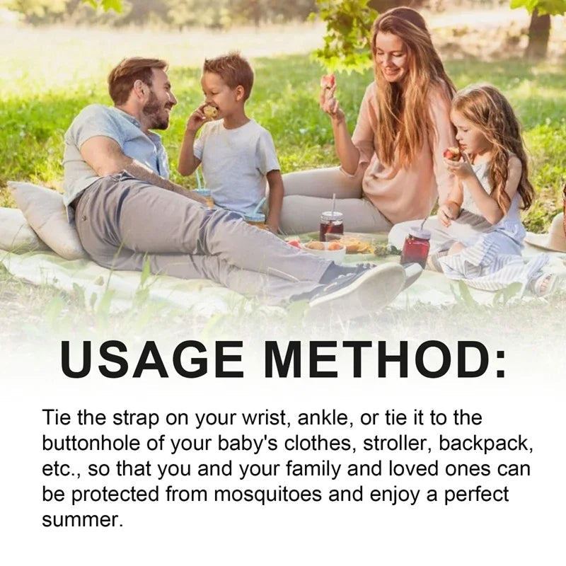 Ultrasonic Mosquito Repellent Wristband – Chemical-Free Bug Protection for Outdoor Activities, Camping, Hiking & Yard Work | Thomler