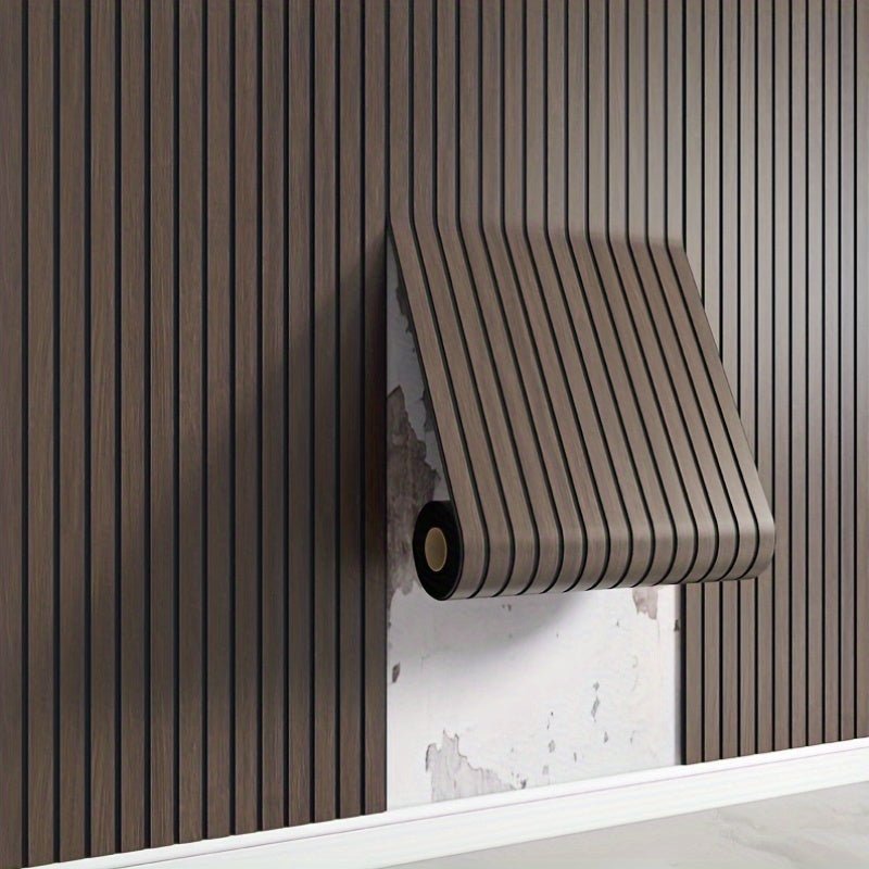 Peel-and-Stick Dimensional Faux Timber Wall Covering for Quick Room Refresh – Moisture-Proof Vinyl Paneling for Kitchens, Bathrooms & | Thomler