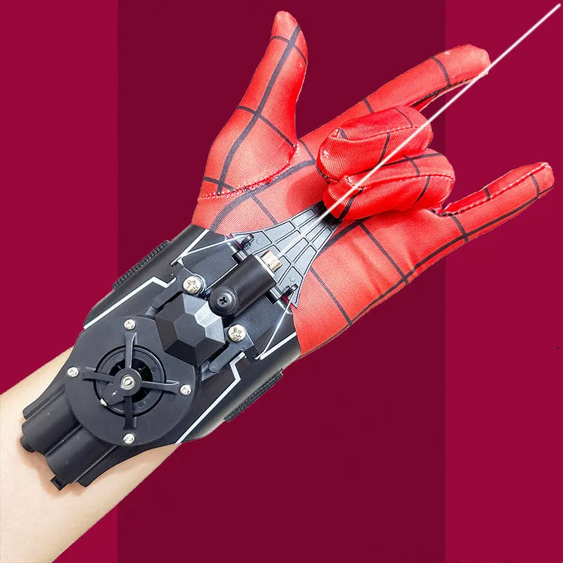 Wrist-Mounted Retractable Web Launcher Toy for Kids | Role-Play Action Gear with Auto-Retrieve String Shooter | Superhero Costume Accessory | Thomler
