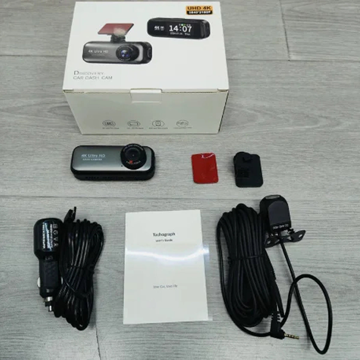 4K Dual-Lens Car Camera with WiFi Monitoring & GPS Tracking for Front & Rear Recording | Thomler