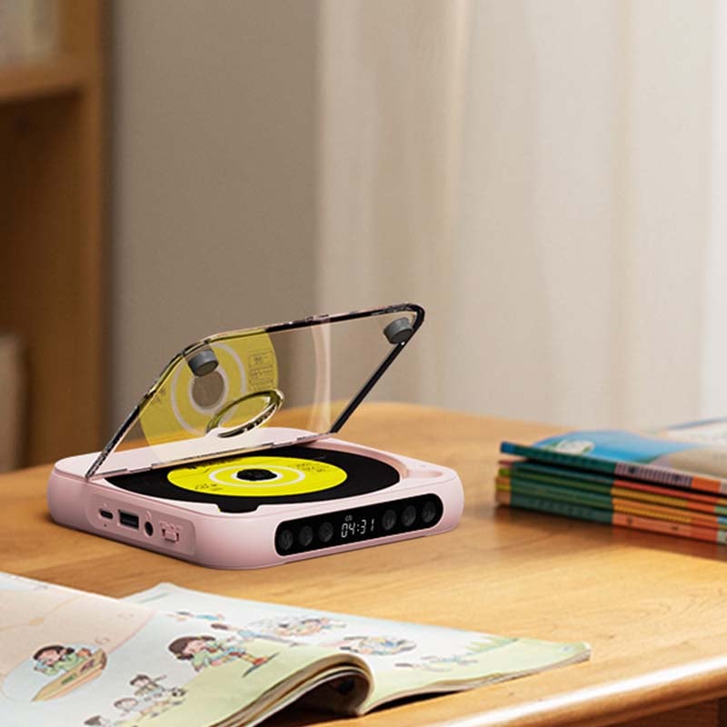 Portable CD Player Bluetooth 5.3 13.5 cm Rechargeable Home Travel MP3 Audio Disc Music Player USB C | Thomler