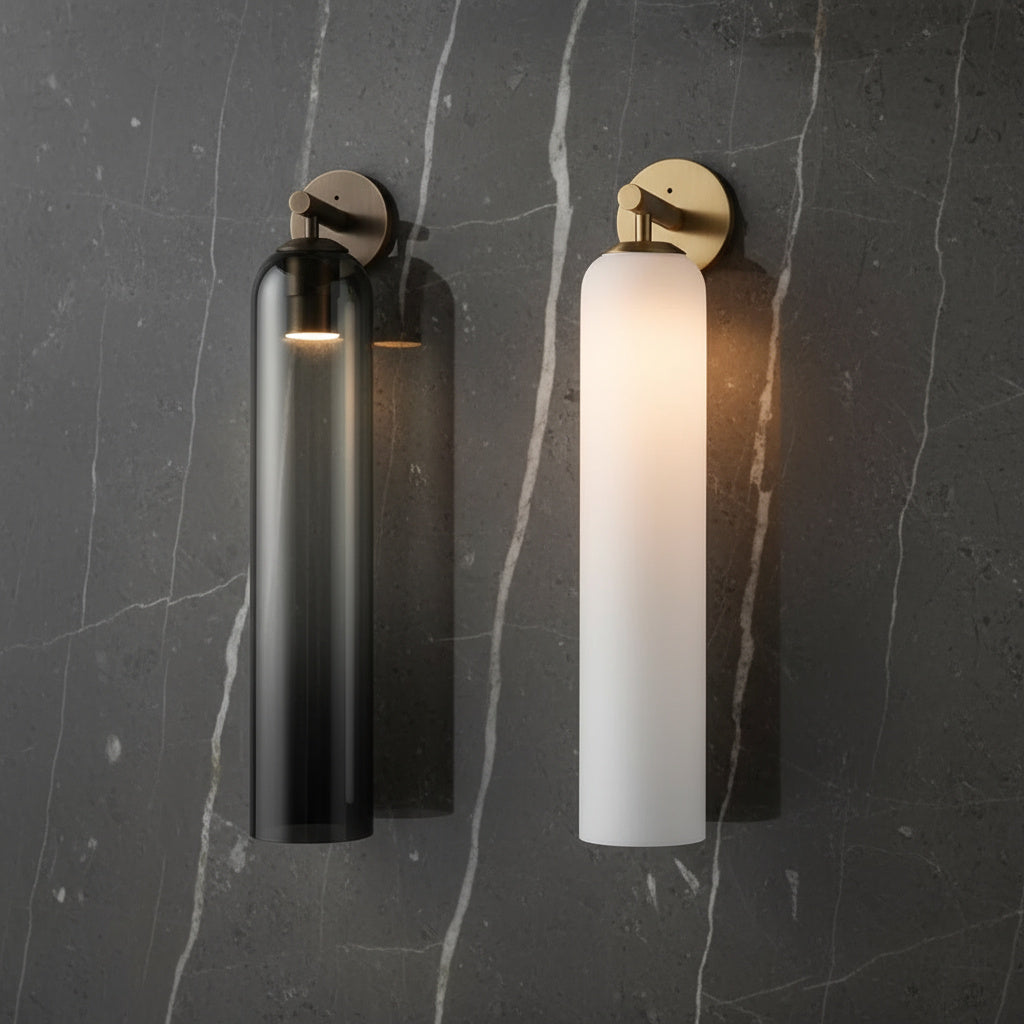 Contemporary Glass Globe Wall Sconce with LED Bulb for Bedroom Dining Room Bathroom Foyer Kitchen Study | Thomler