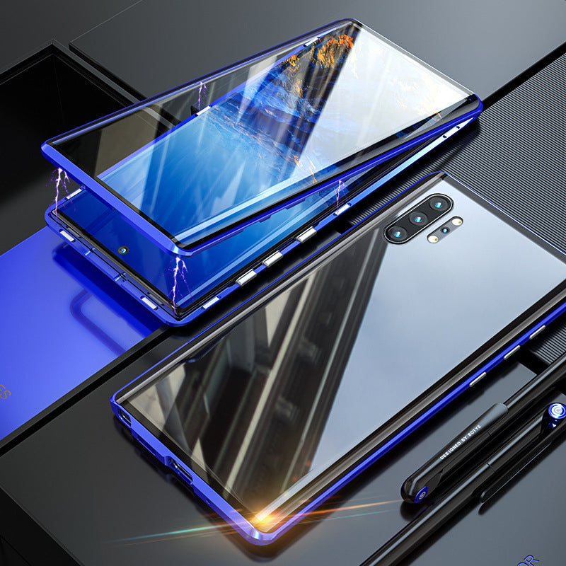 Magnetic Tempered Glass Phone Case for Samsung Galaxy with Dual-Sided Protection and Self-Locking Closure | Thomler