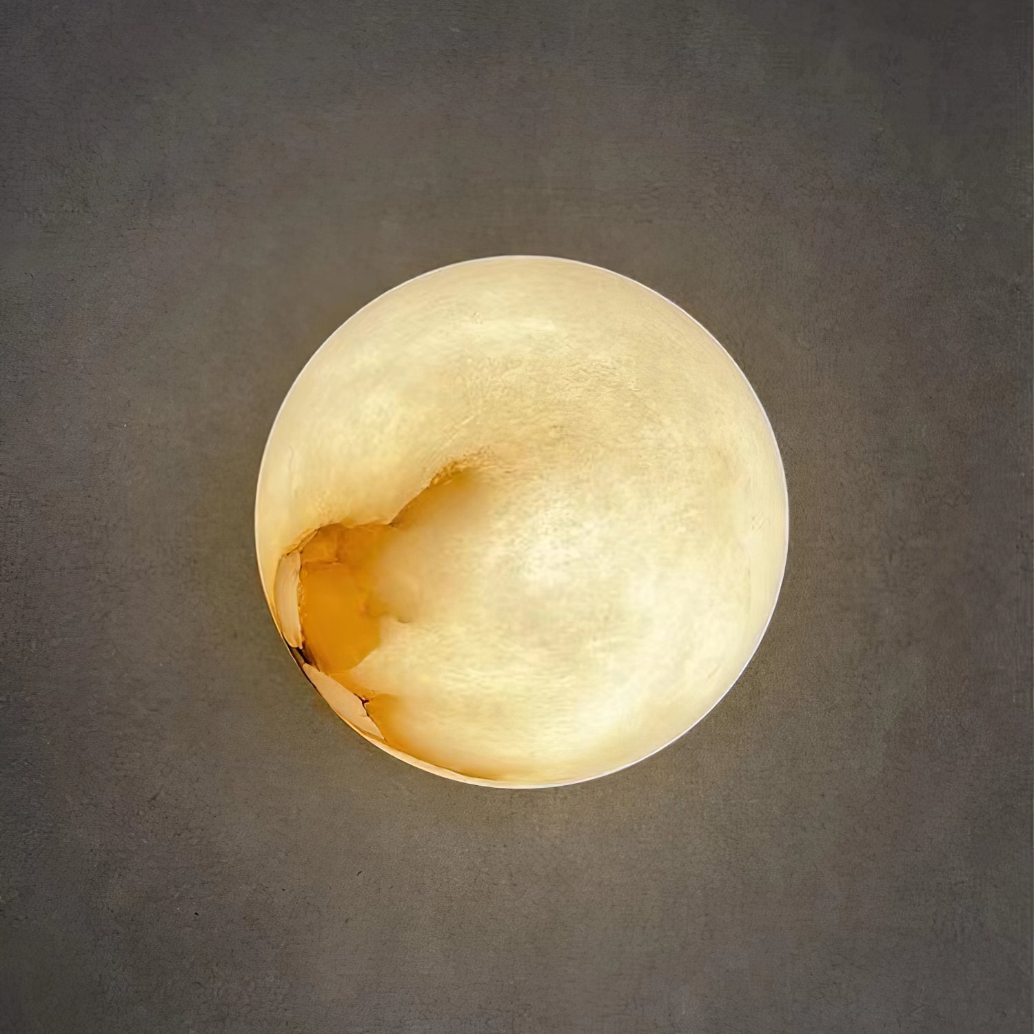 Wall Lamp Alabaster Globe 4.7 in White Bedroom Hallway Ambient Lighting Minimalist Japandi Accent Fixture | Thomler