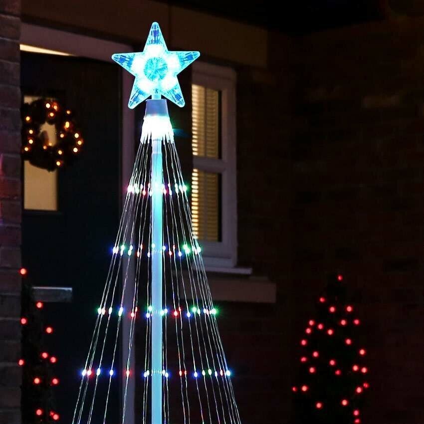 Animated LED Outdoor Holiday Tree Light Display with 12 Modes – Waterproof Decoration for Yard & Garden | Thomler