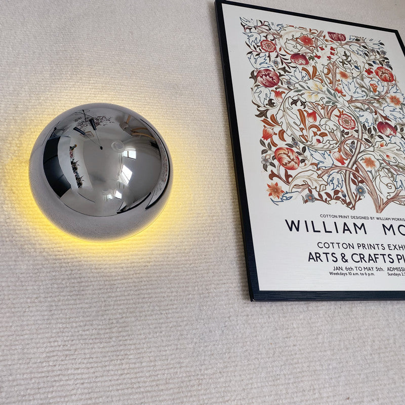 Wall Lamp Glass Iron LED Round Mood Lighting Hallway Bedroom Living Room Scandinavian Interior Light | Thomler