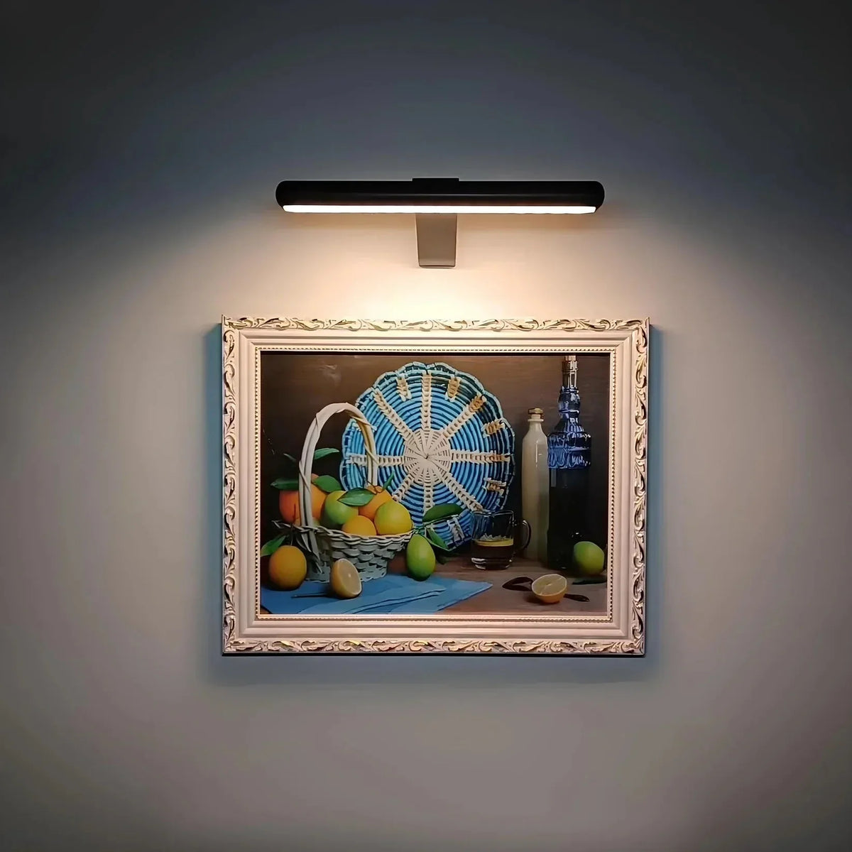 Wireless LED Picture Light with Dimmer & Remote – Swivel Head Art Illuminator for Wall Display | Thomler