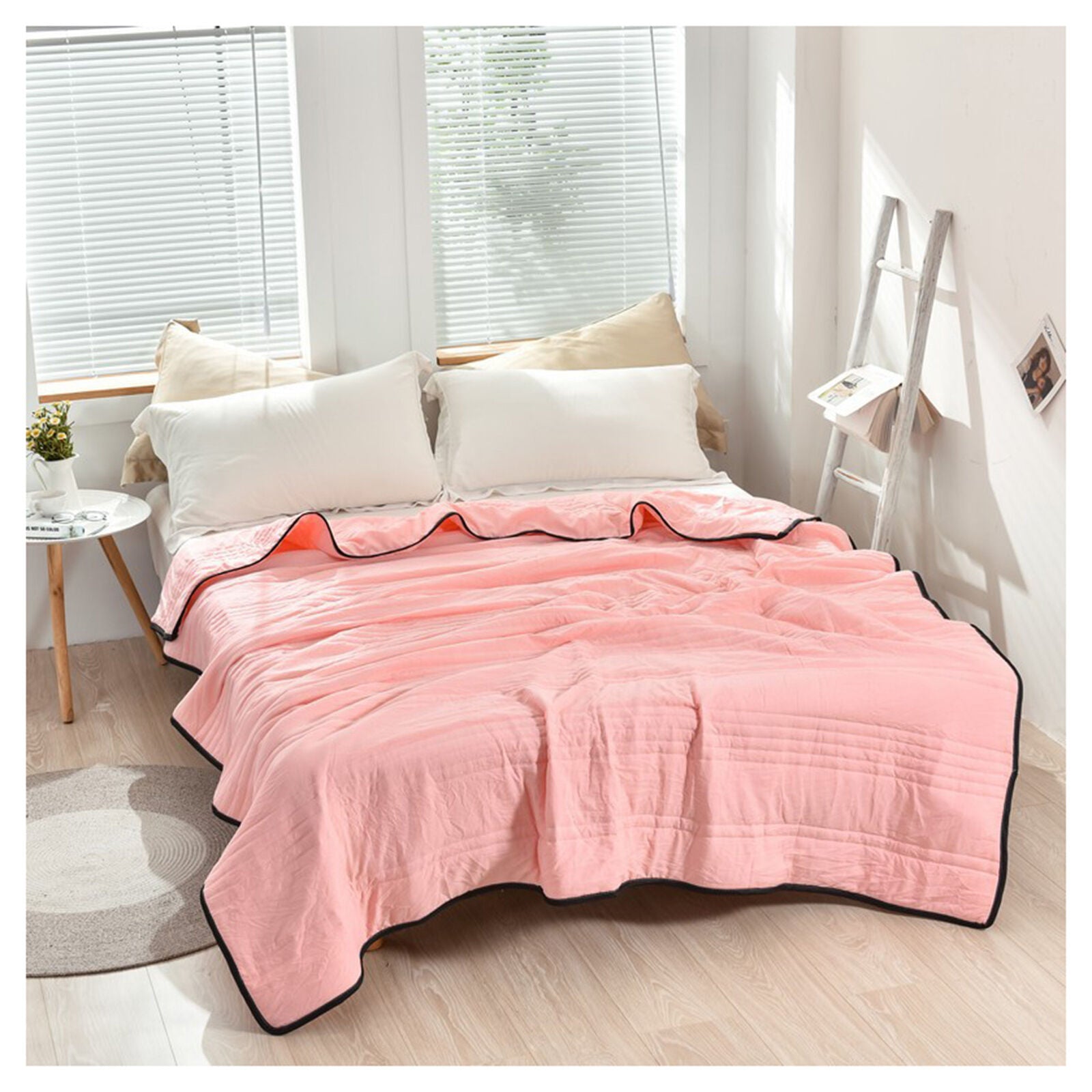 Cooling Blanket Polyester Breathable Lightweight All Seasons Bed Sleeping Moisture Wicking Temperature Regulating Summer Quilt Throw | Thomler