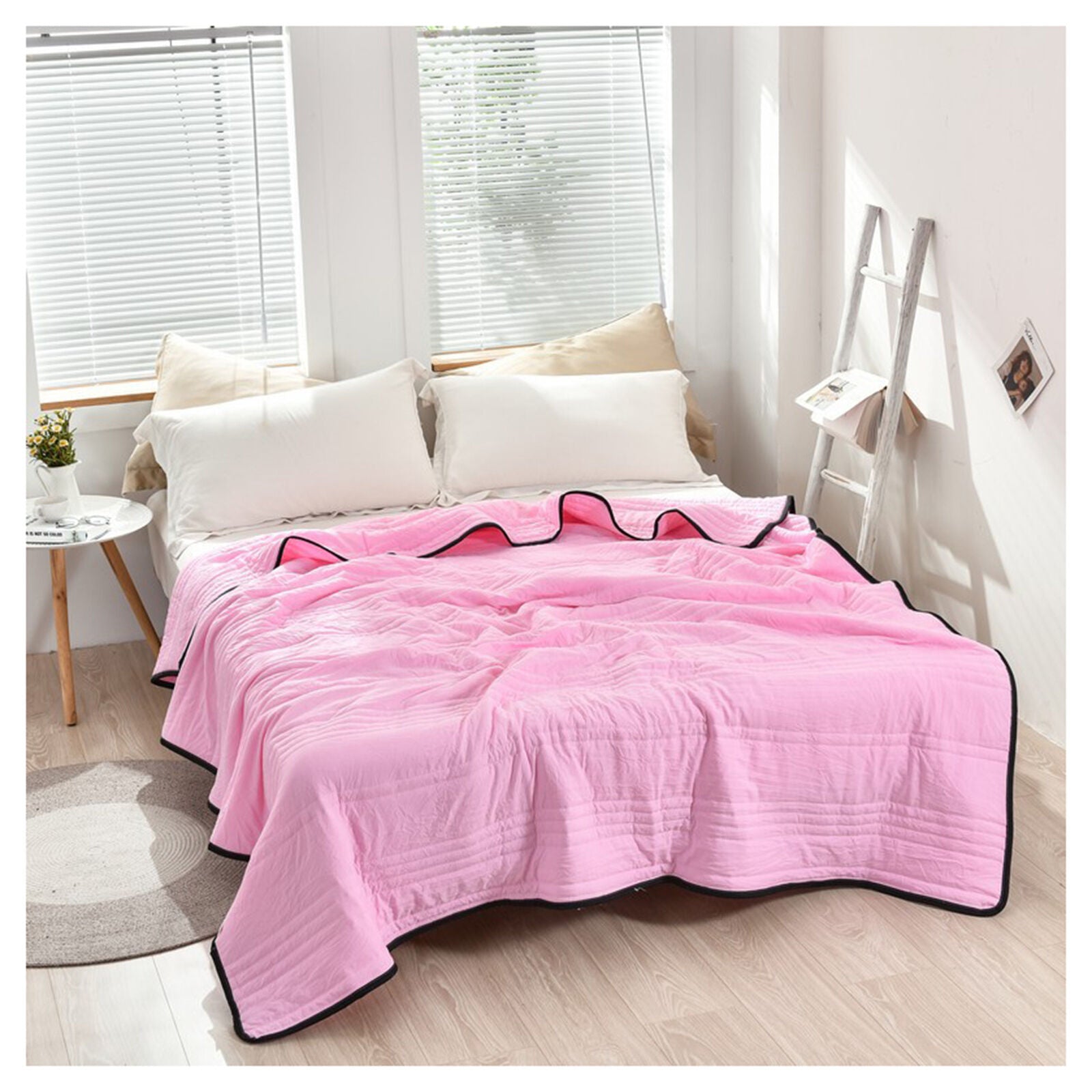 Cooling Blanket Polyester Breathable Lightweight All Seasons Bed Sleeping Moisture Wicking Temperature Regulating Summer Quilt Throw | Thomler