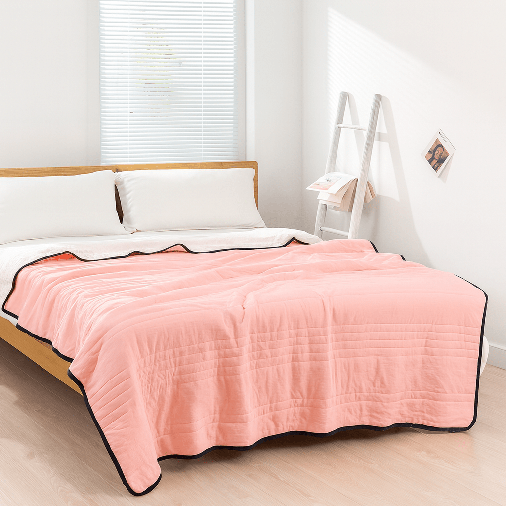 Cooling Blanket Polyester Breathable Lightweight All Seasons Bed Sleeping Moisture Wicking Temperature Regulating Summer Quilt Throw | Thomler