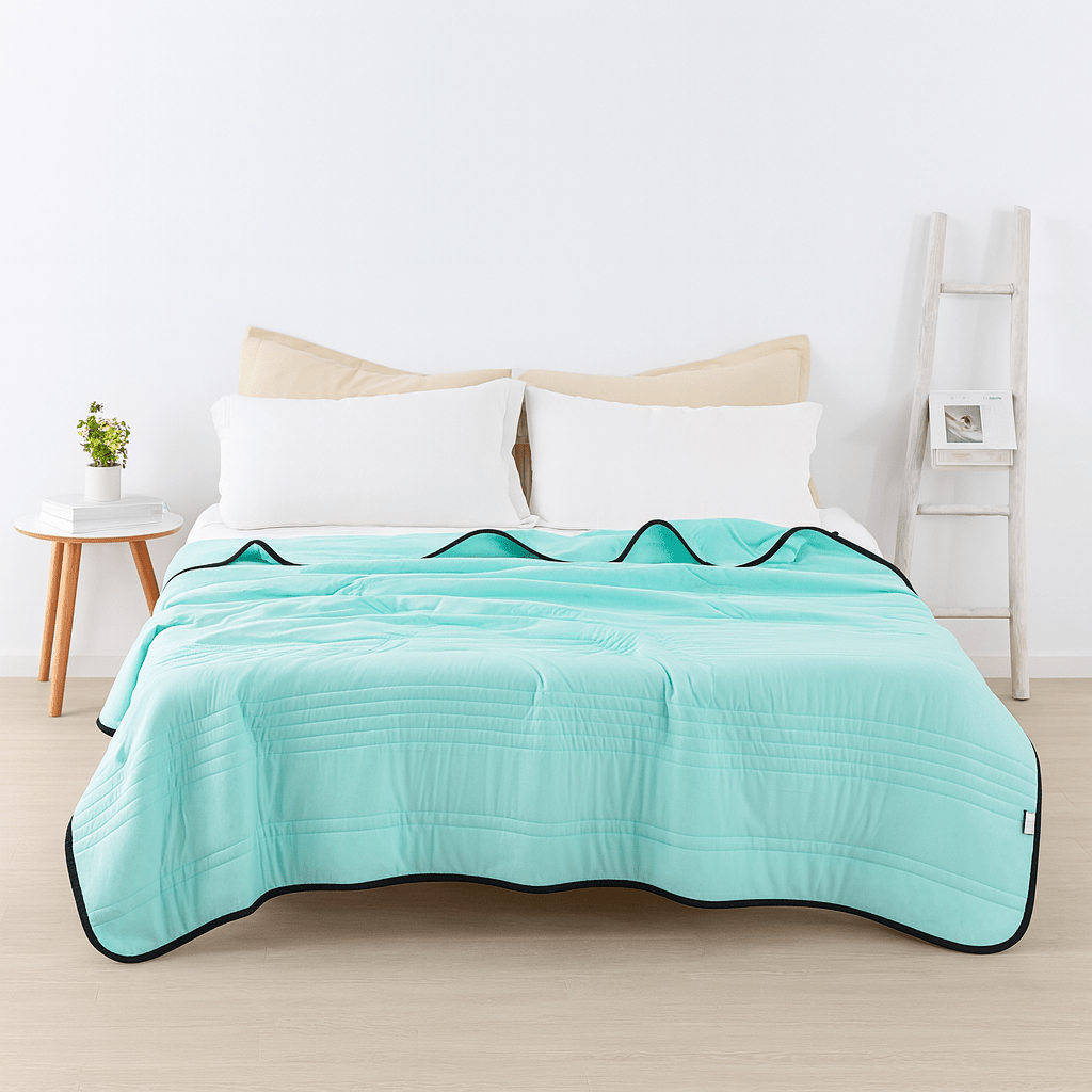 Cooling Blanket Polyester Breathable Lightweight All Seasons Bed Sleeping Moisture Wicking Temperature Regulating Summer Quilt Throw | Thomler