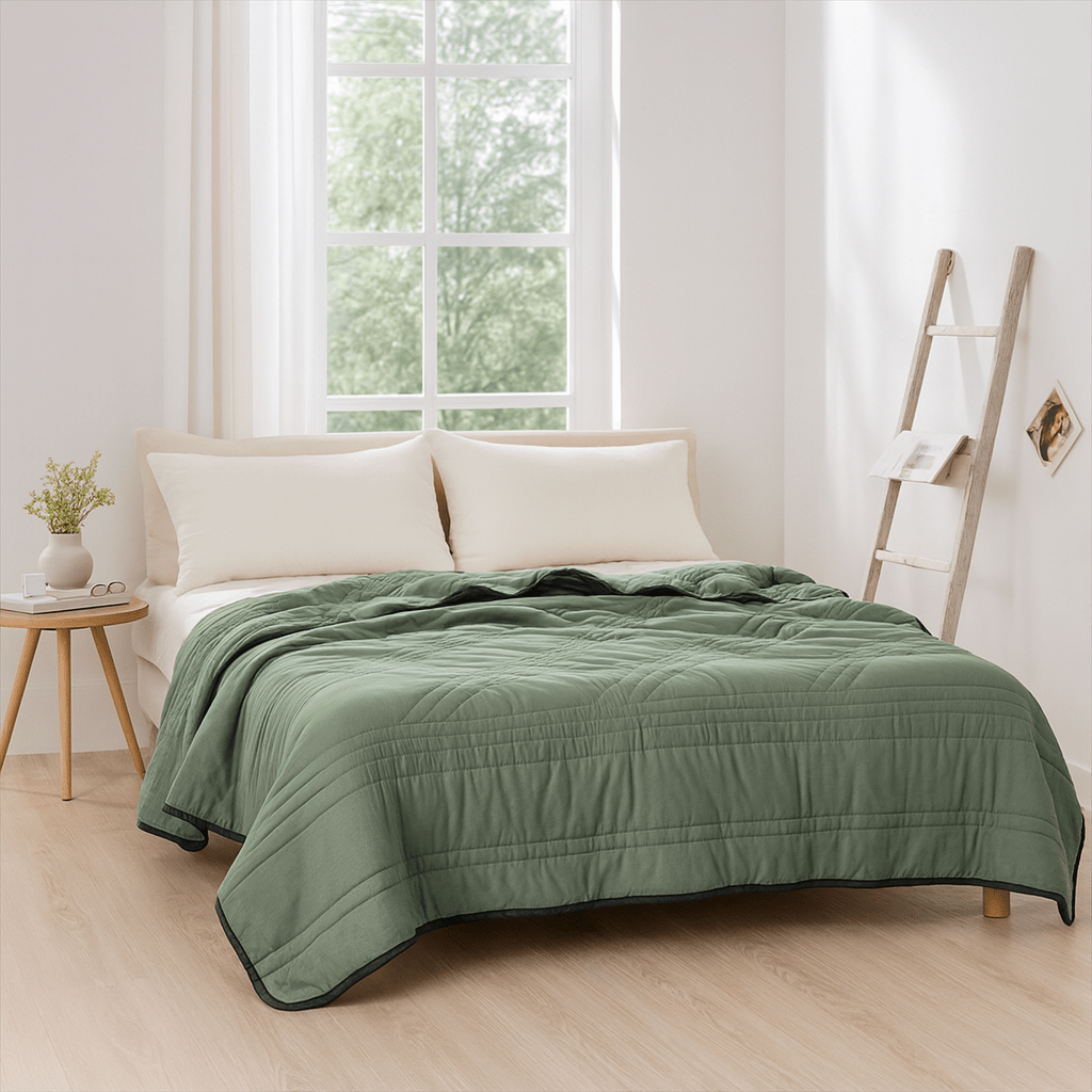 Cooling Blanket Polyester Breathable Lightweight All Seasons Bed Sleeping Moisture Wicking Temperature Regulating Summer Quilt Throw | Thomler