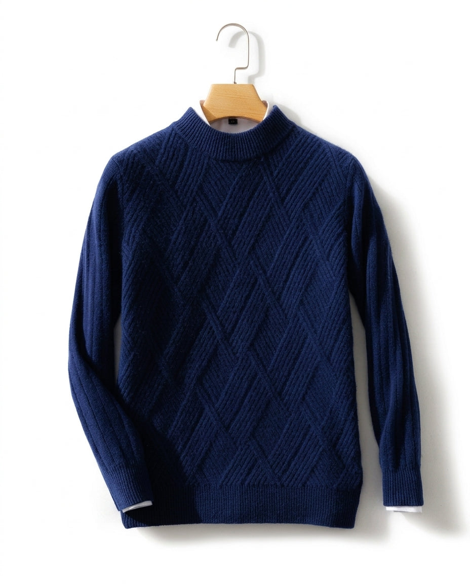 Pure Cashmere Men's Pullover – Soft Crewneck Sweater for Fall & Winter Layering, Premium Knitwear for Everyday Wear | Thomler