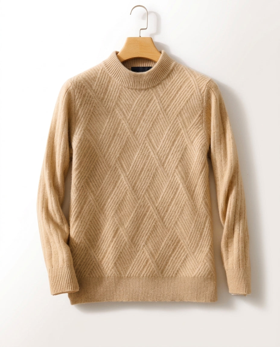 Pure Cashmere Men's Pullover – Soft Crewneck Sweater for Fall & Winter Layering, Premium Knitwear for Everyday Wear | Thomler