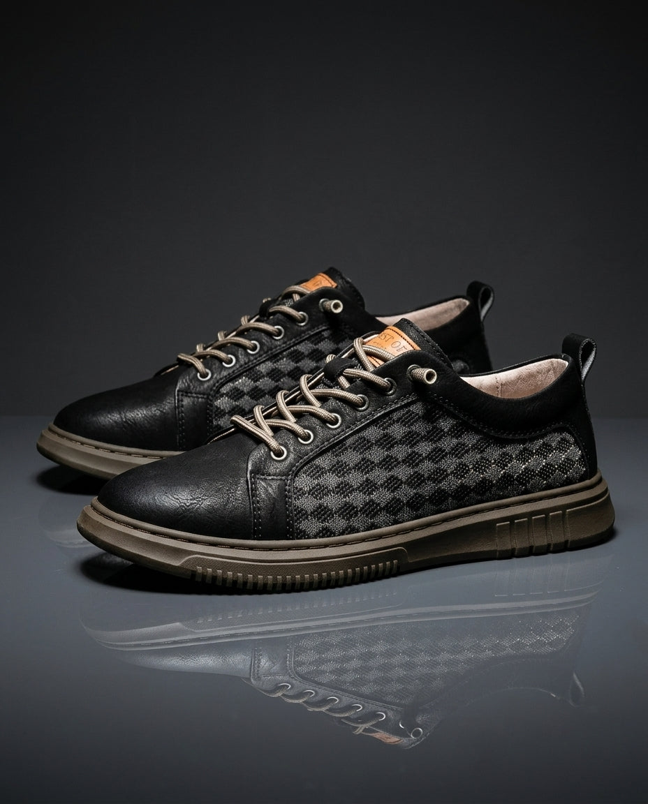 Men's Low-Top Casual Sneakers with Cushioned Insole & Breathable Upper for Everyday Wear, Walking, Work & Weekend | Thomler