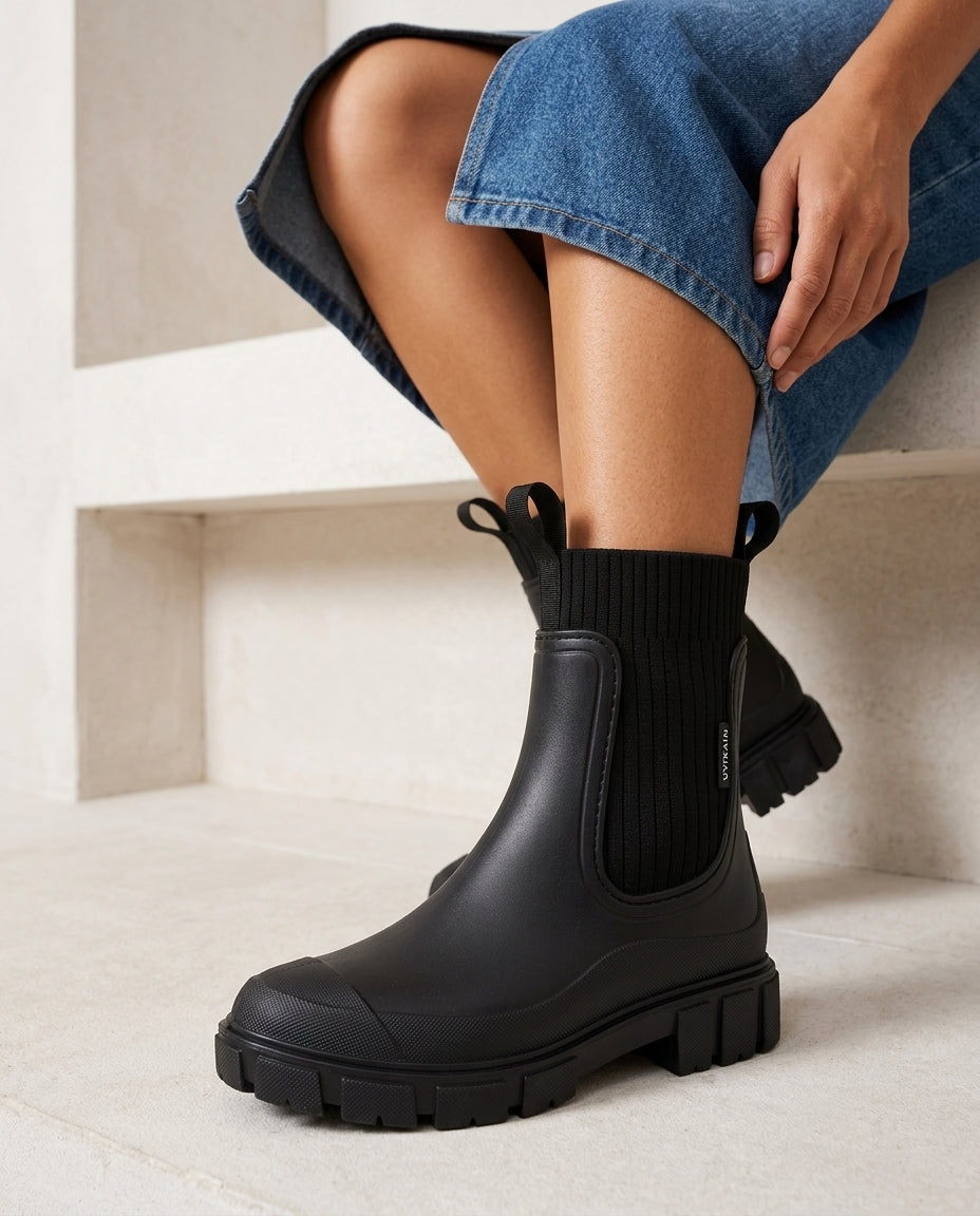 Women's Insulated Waterproof Ankle Boots with Anti-Slip Tread for Winter Rain Snow Ice Wet Conditions All-Day Comfort Cushioned Support | Thomler