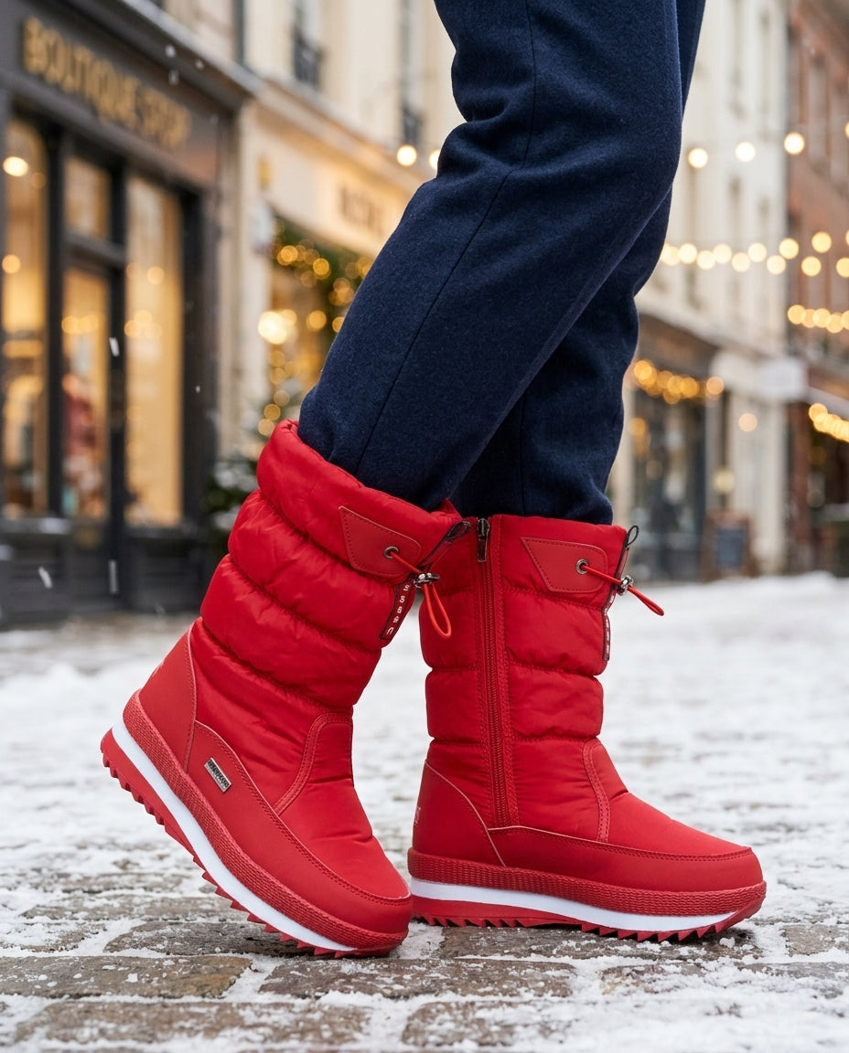 Insulated Winter Boots for Women – Slip-Resistant Sole, Side Zipper Entry & Adjustable Cuff for Cold Weather, Ice & Snow | Thomler