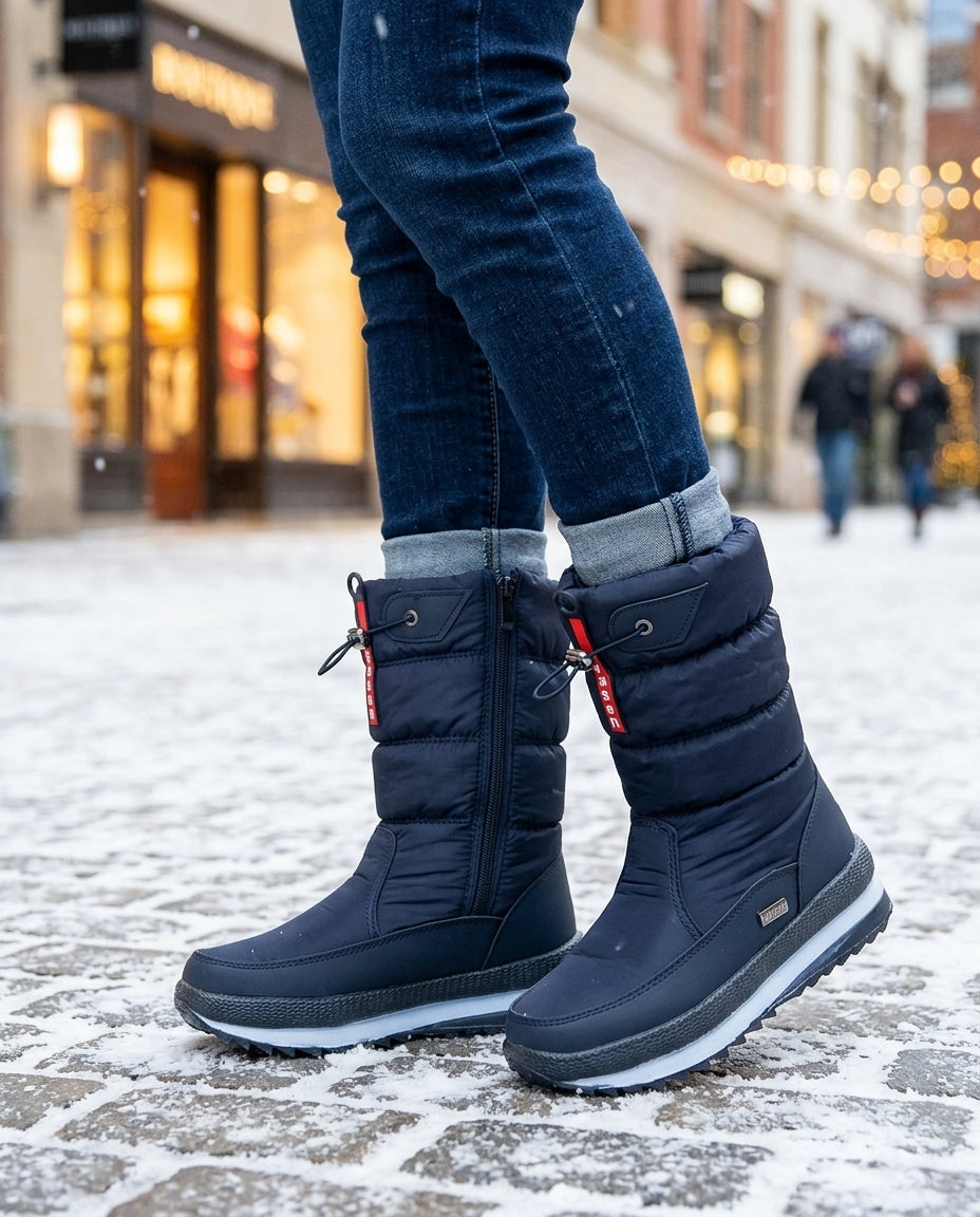 Insulated Winter Boots for Women – Slip-Resistant Sole, Side Zipper Entry & Adjustable Cuff for Cold Weather, Ice & Snow | Thomler