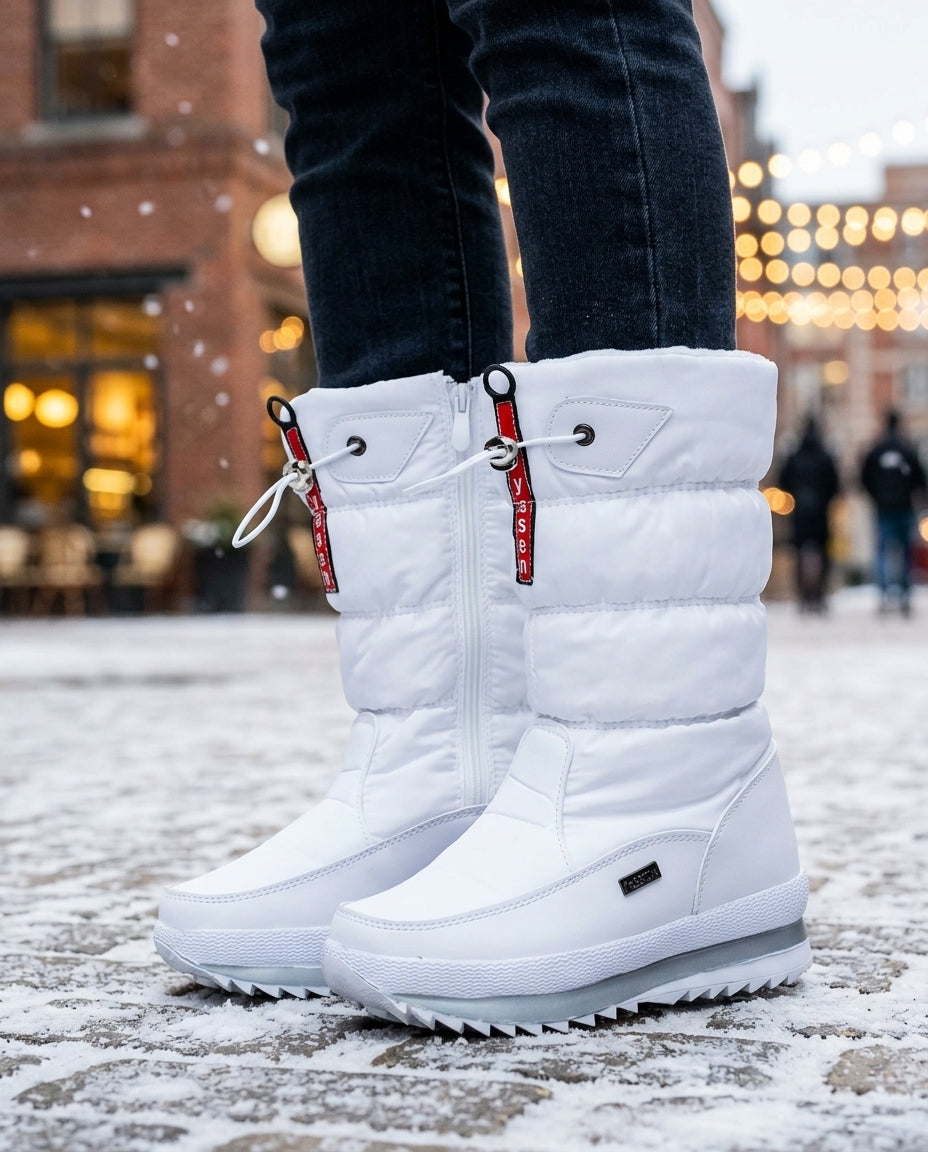 Insulated Winter Boots for Women – Slip-Resistant Sole, Side Zipper Entry & Adjustable Cuff for Cold Weather, Ice & Snow | Thomler