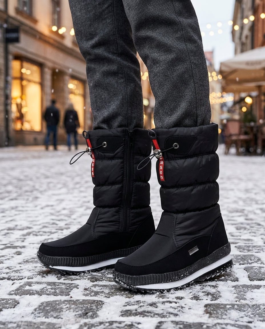 Insulated Winter Boots for Women – Slip-Resistant Sole, Side Zipper Entry & Adjustable Cuff for Cold Weather, Ice & Snow | Thomler