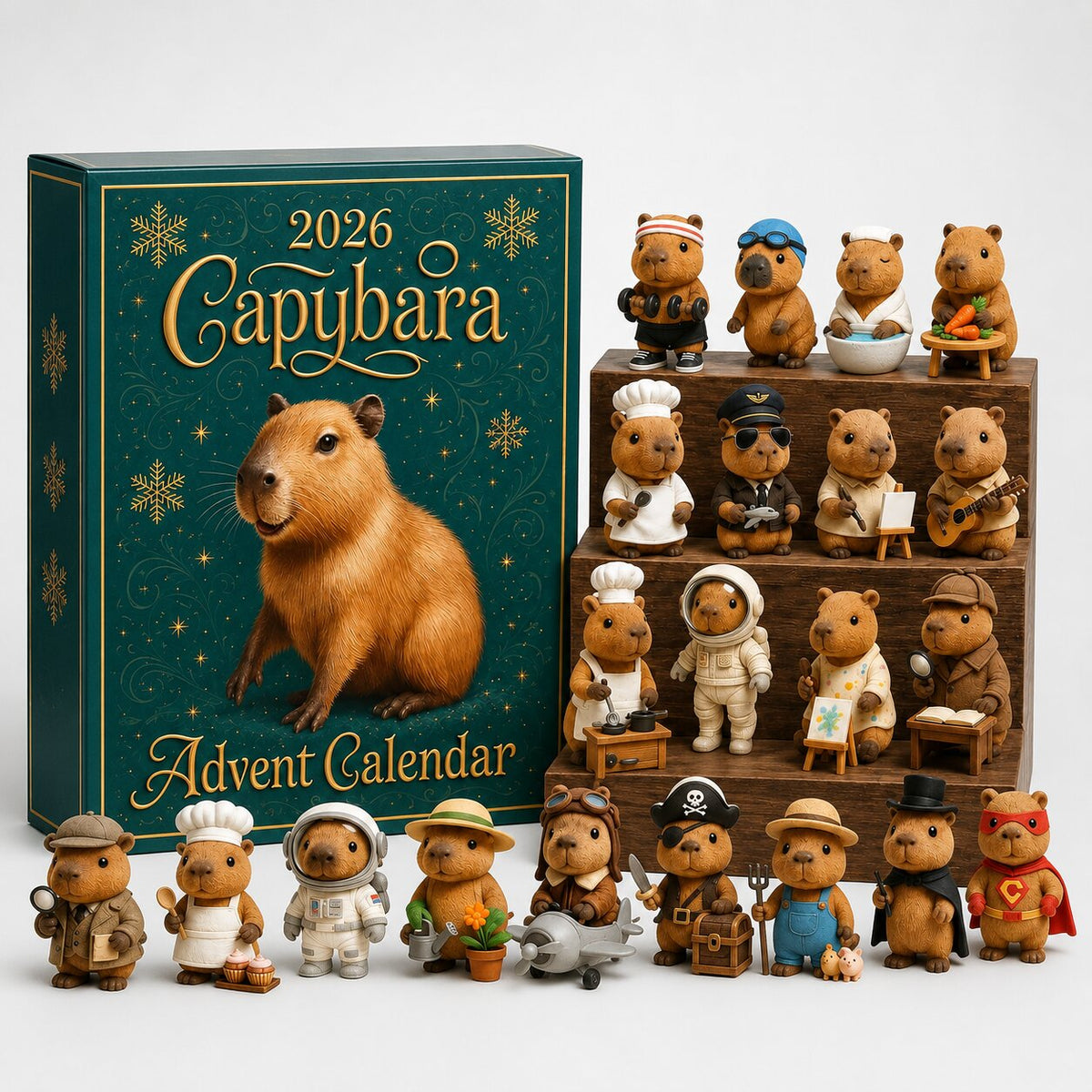 Capybara Christmas Countdown Calendar – 24 Surprises for Kids & Fans | Thomler