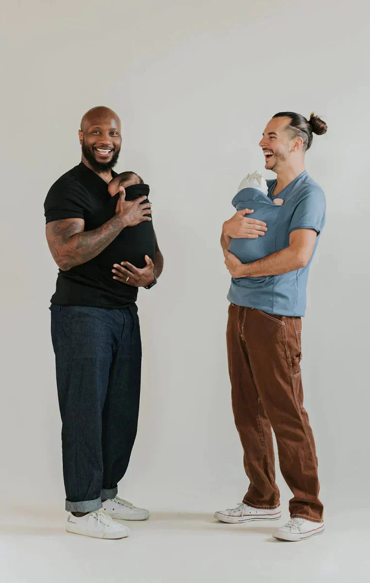 Hands-Free Infant Carrier Shirt for Moms & Dads – Soft Cotton Kangaroo Top with Built-In Pouch for Newborns & Nursing – Bonding Tee for | Thomler