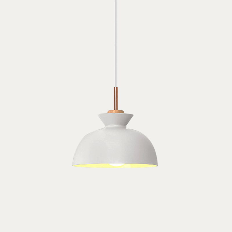 Pendant Light Wood 11 in E27 60W Scandinavian Style Living Room Bedroom Ceiling Lamp | Thomler