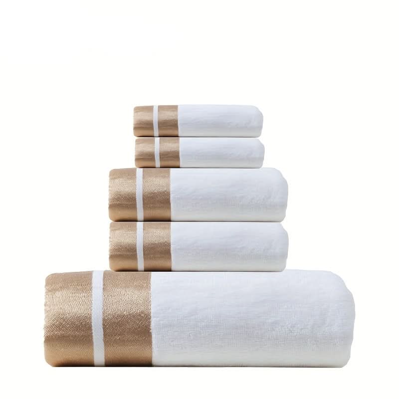 Plush Cotton Bath Towel Set – Ultra-Soft Absorbent Bathroom Towels for Home, Guest Bath, Shower & Spa – Classic Everyday Comfort | Thomler