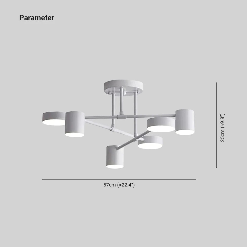 Modern LED Stairwell Ceiling Light – Sleek Low-Profile Flush Mount with Metal & Acrylic Design | Thomler