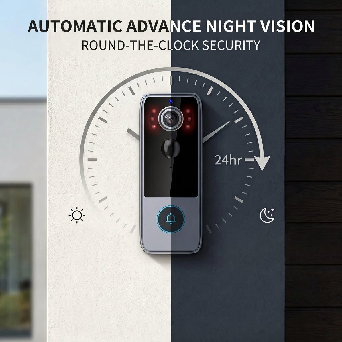 Wireless Smart Video Doorbell Camera with HD Recording and Two-Way Talk for Home Security | Thomler