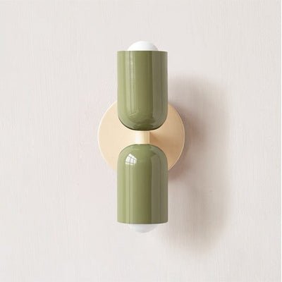 Soft-Tone Metal Wall Sconce with LED Bulb for Bedroom & Living Room | Hardwired E27 Socket Accent Light | Minimalist Nordic Design for | Thomler